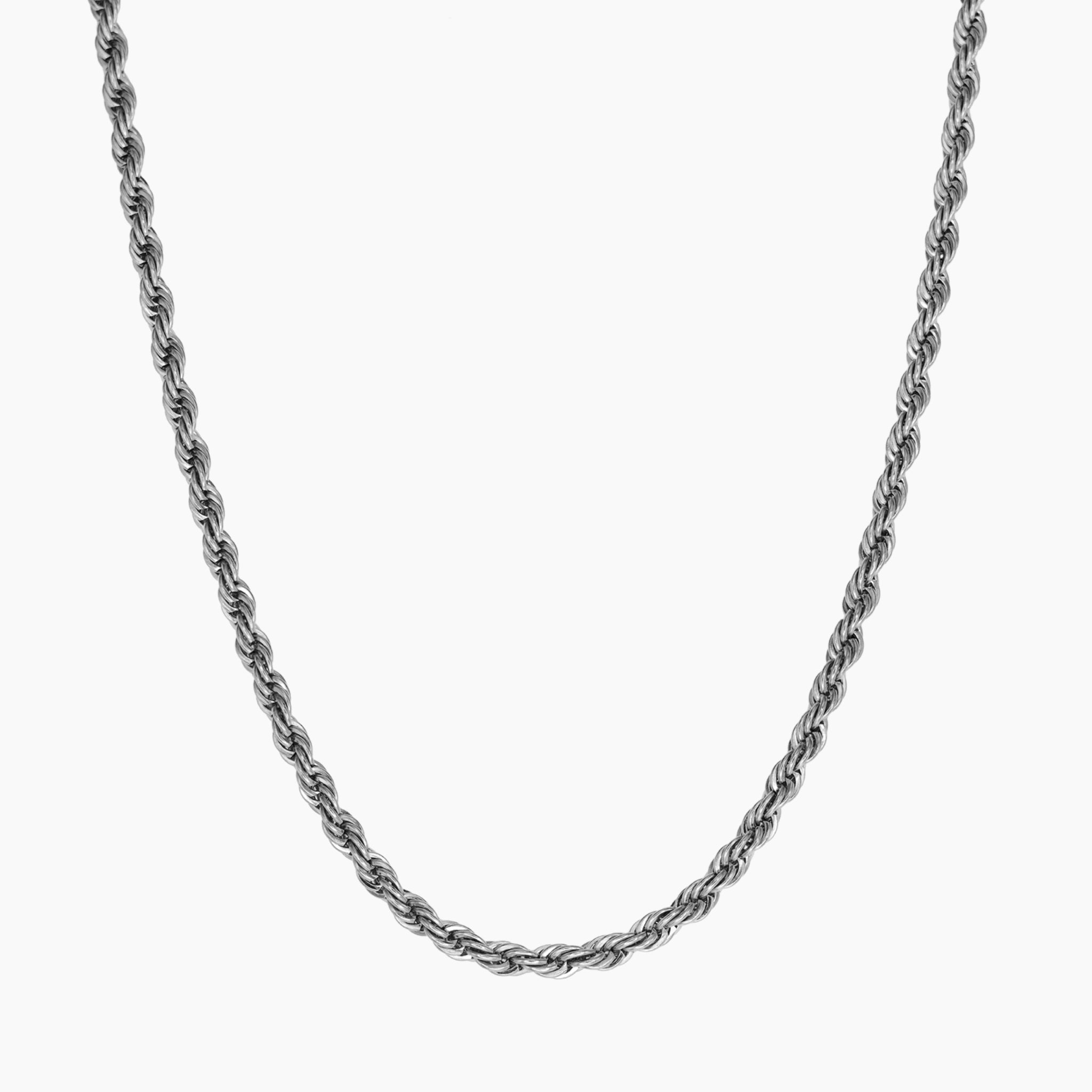 5mm Twisted Rope Chain - Silver
