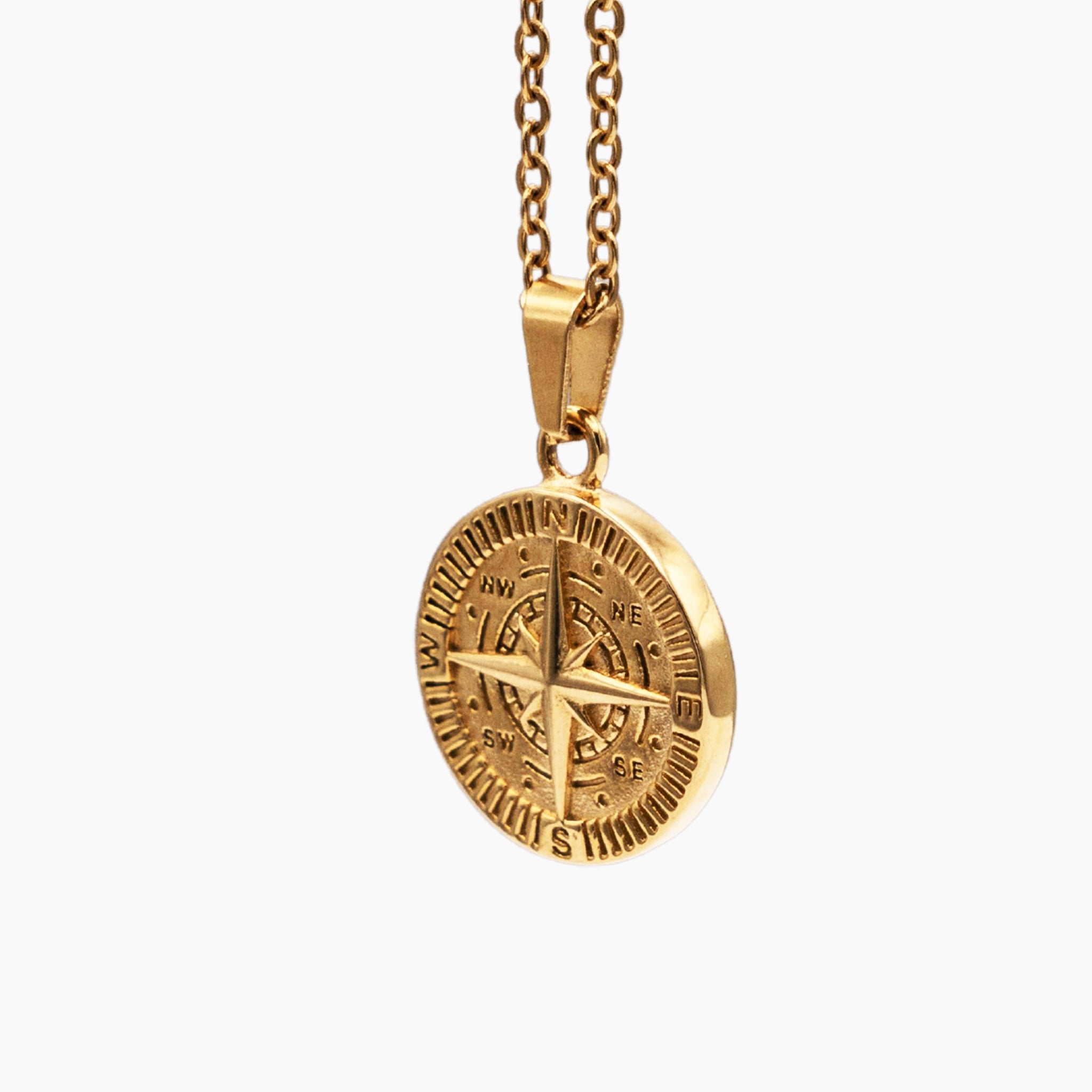 Iconic Compass Pendant - Gold