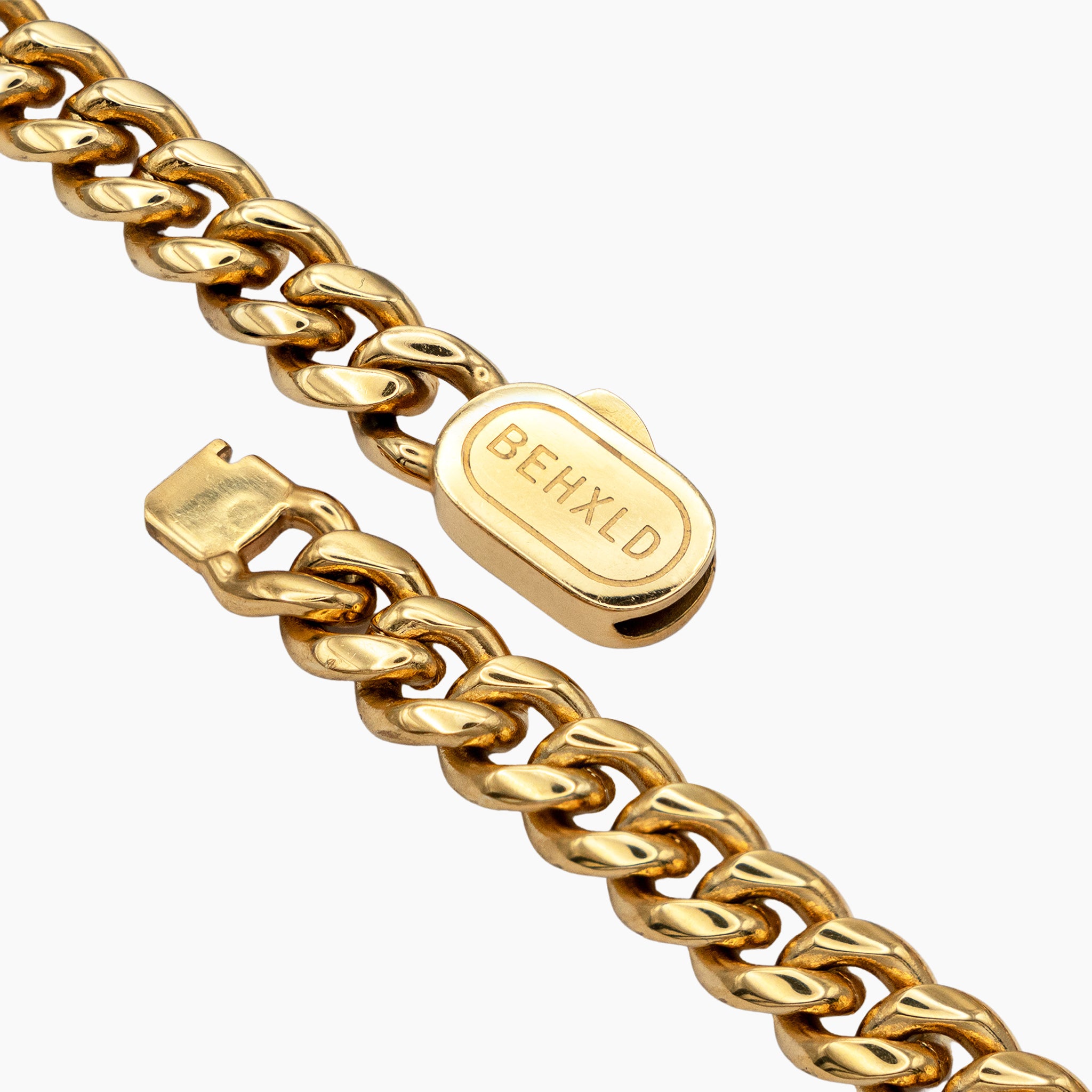 8mm Miami Cuban Bracelet - Gold