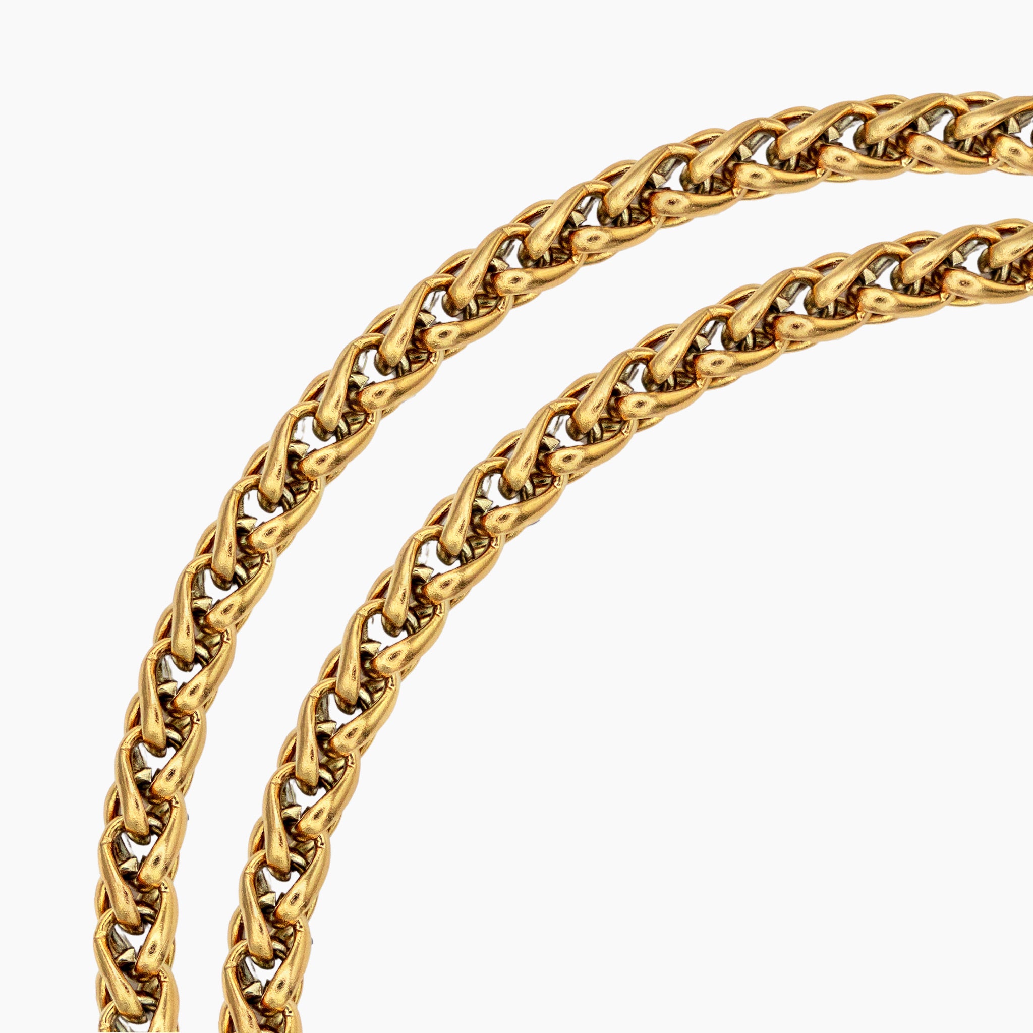 5mm Spiga Wheat Chain - Gold