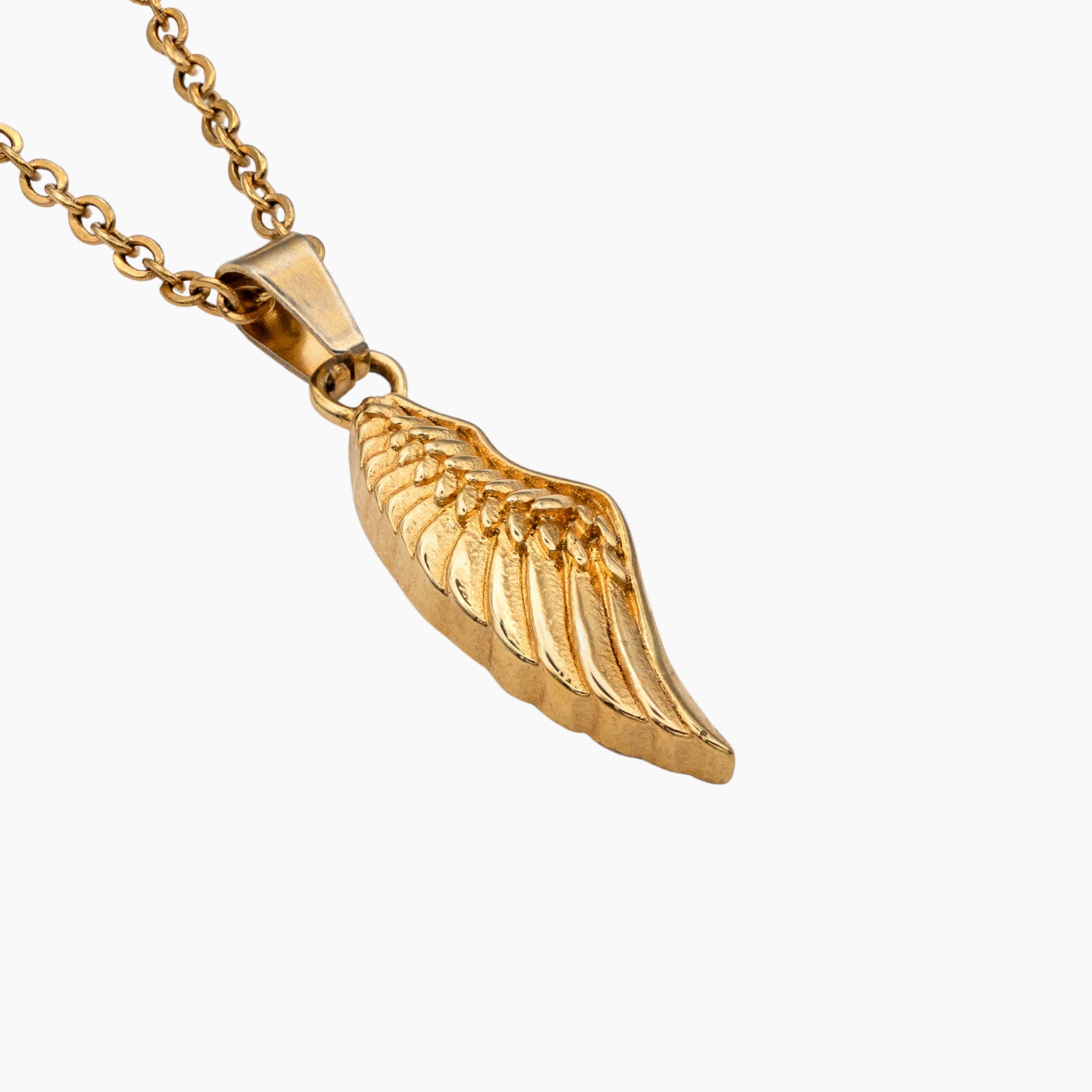 Angel Wing Pendant - Gold